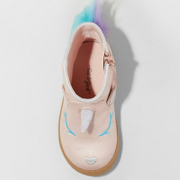 Toddler Girls' Leticia Metallic Unicorn Ankle Boot - Picture 2 of 3